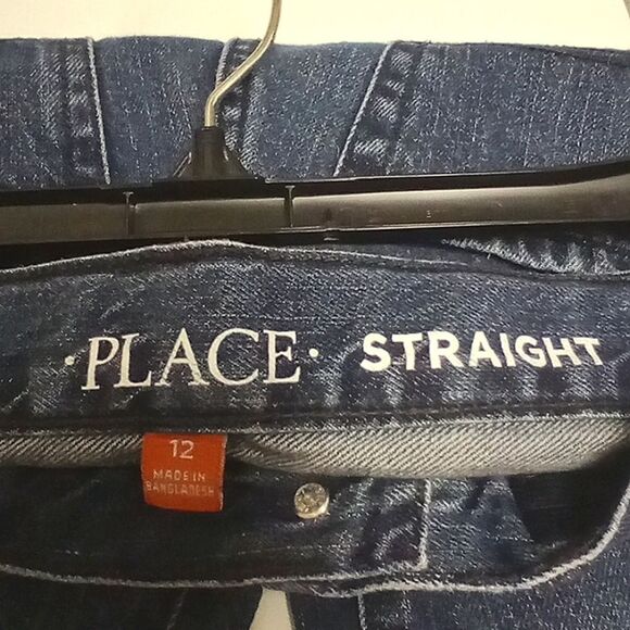 Boys PLACE STRAIGHT Blue Jeans size 12 - Picture 3 of 4